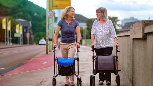 Nog meer functionele opties op onze GEMINO rollators