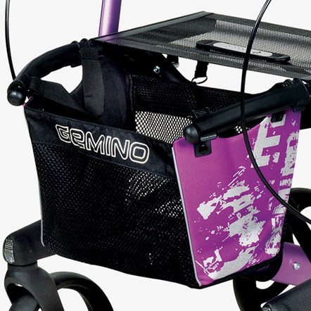 Luxe bagagemand voor de Gemino 30S kinderrollator