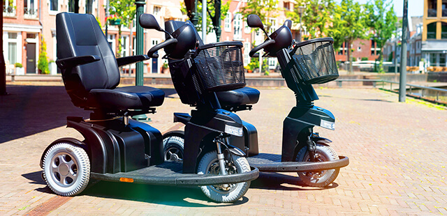 Naar scootmobielen