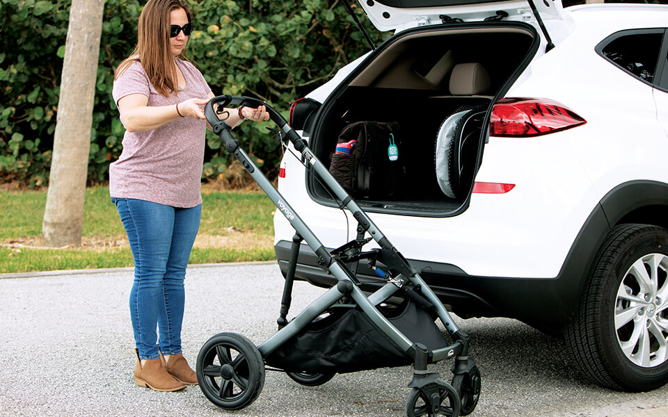 Een aangepaste wandelwagen met zitcomfort